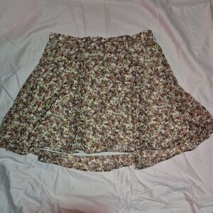 Old Navy Multicolor Floral Skater Skirt